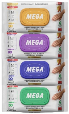 Servetele multisuprafete, parfumate, 100/set, MEGA XL, diverse arome